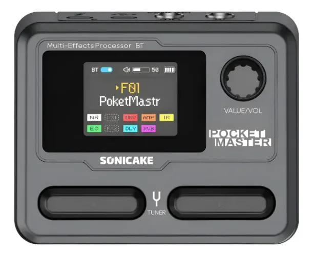 Pedaleira Guitarra Sonicake Pocket Master - Preta