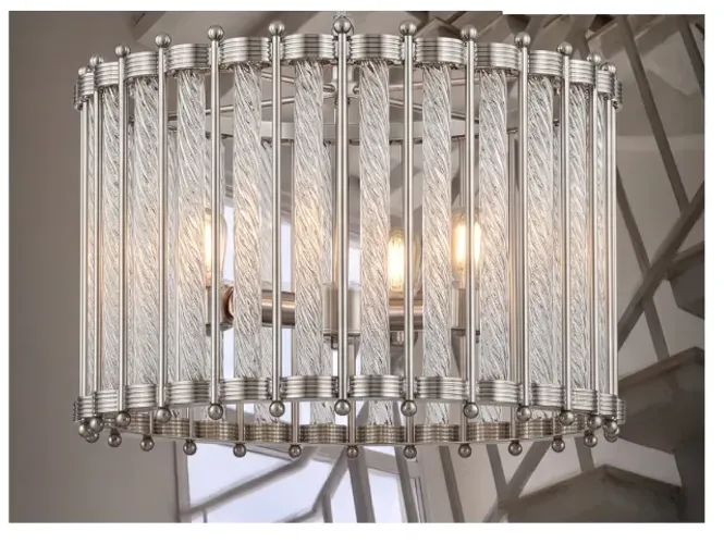 Lustre Jalapão Breton (Metal e Cristal) Novo