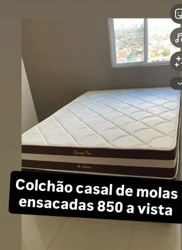 Colchão de molas ensacadas casal