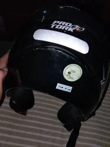 Capacete preto Tam. 58