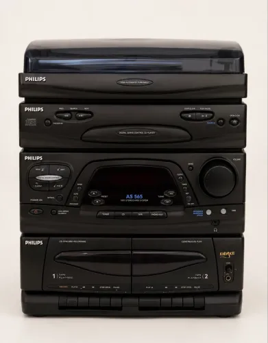 Philips AS565 4 em 1 - Vitrola, CD, Rádio e Tape Deck