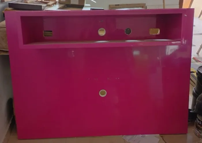 Painel rosa pintura 