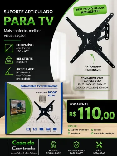 Suporte para tv até 60 polegadas (fazemos entregas)