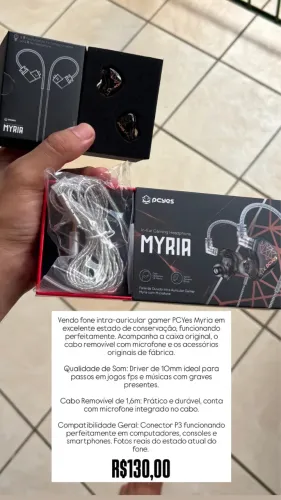 Fone de ouvido Novo