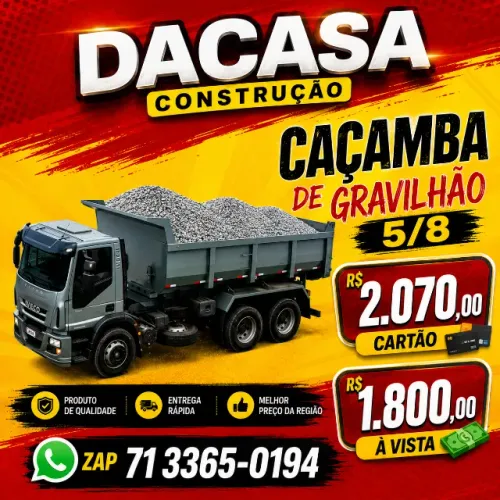 CAÇAMBA DE GRAVILHAO 5/8