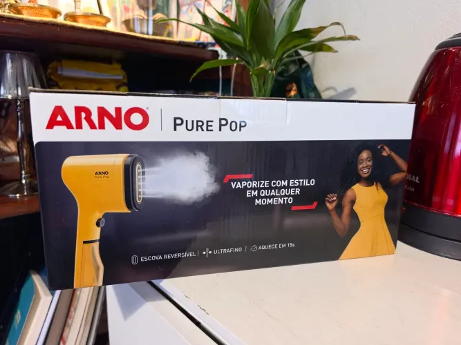 Vaporizador Arno Pure Pop Amarelo Higieniza 1100W Portátil HS26 220V