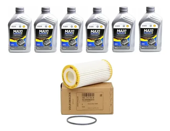 6l Óleo Sintético 5w40 + Filtro Audi A3 Q3 2.0 Tfsi Gen3