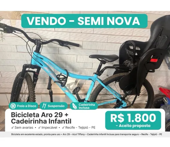 Bicicleta seminova