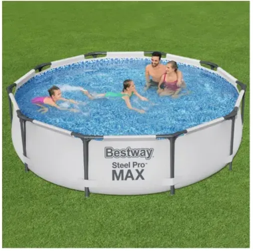 Piscina Estrutural 4678l Bestway Steel Pro Max 305m X 76cm Filtro 1.249l/h 127v