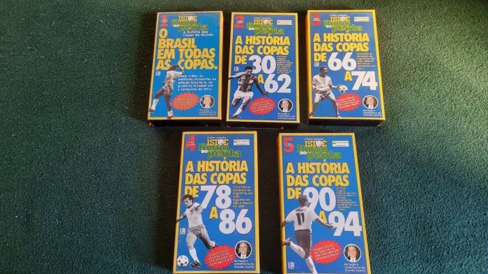 Coleção completa VHS Istoé rumo ao penta - 1998