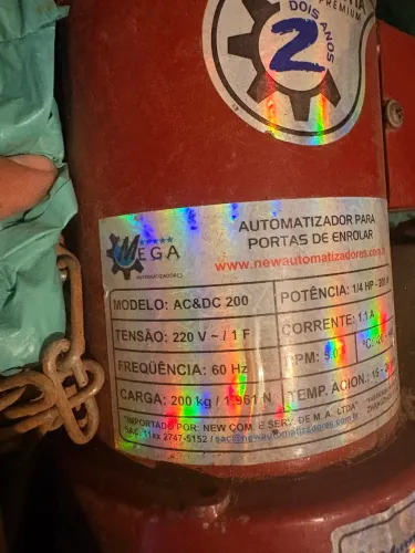 Motor para porta de enrolar