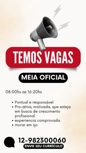 Meia oficial com experiência