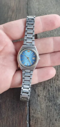 Relógio Orient Automático Vintage - Dial Azul - Original