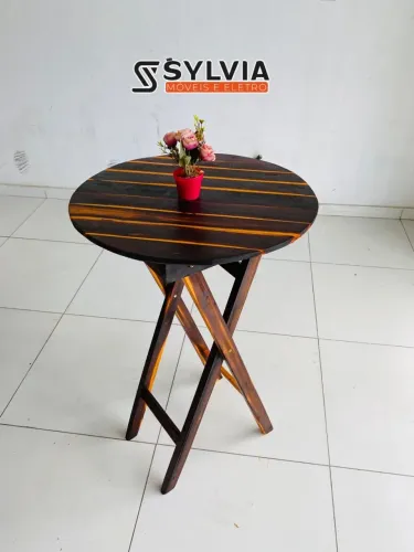 Mesa BISTRO dobrável envernizada