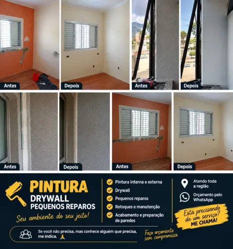 Pintura , e reparo drywal