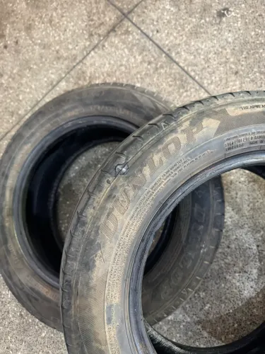 Par de pneus 175-65r14 dunlop meia vida