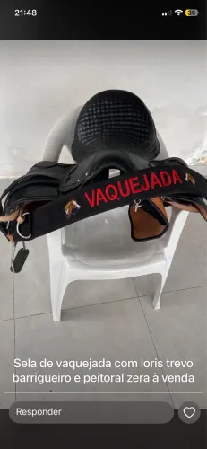 Vende se sela de vaquejada nova