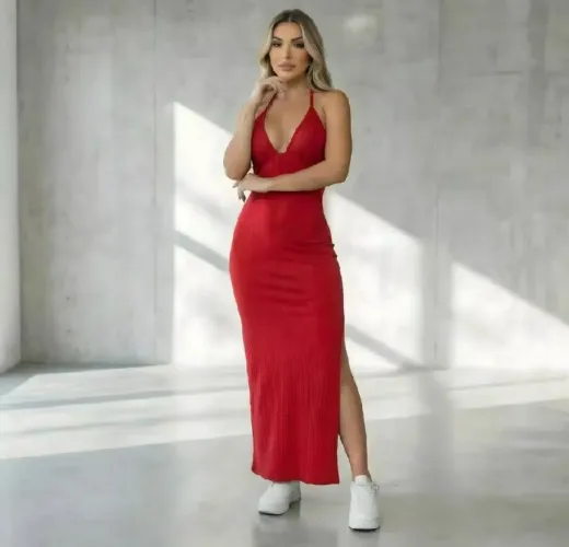 Vestido longo para date