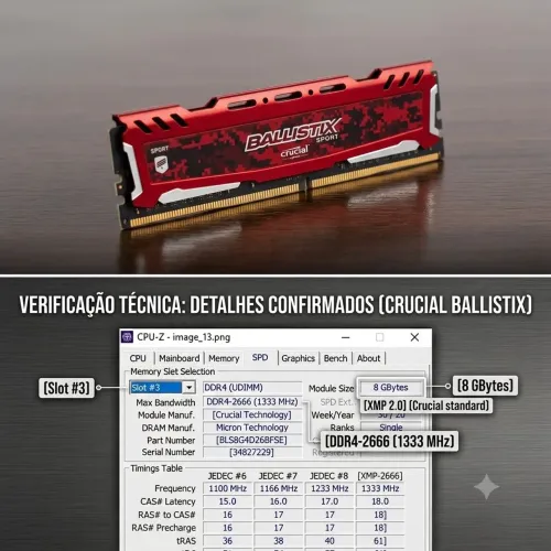 Memória RAM DDR4 8GB