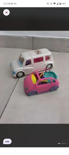 Dois carrinhos da Polly Mattel