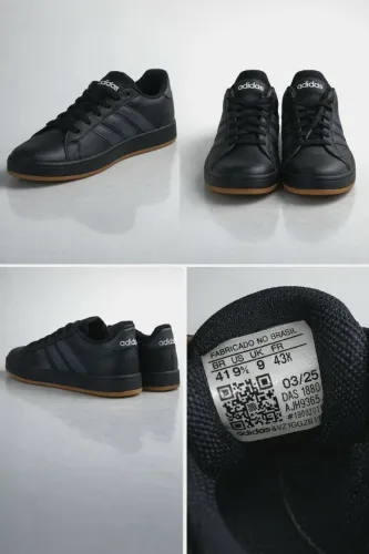 Tênis Adidas Preto Masculino Original - Solado Caramelo - Tam. 41