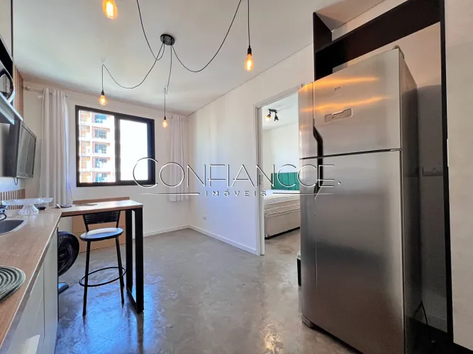Apartamento mobiliado para Alugar no Centro, Curitiba - PR, 1 quarto | Confiancce Imóveis