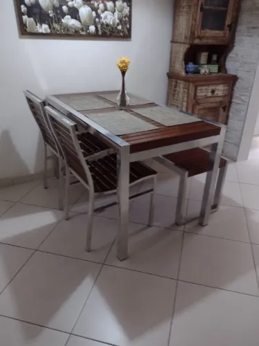 Mesa de jantar moderna excelente qualidade