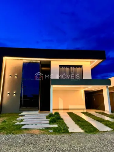 Casa Moderna de Alto Padrão à Venda - Colônia Agrícola 26 de Setembro | 4 Quartos | Piscin