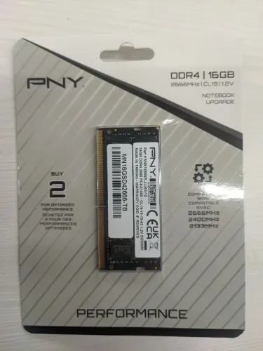 Memória ram ddr4 16GB PNY ( notebook )