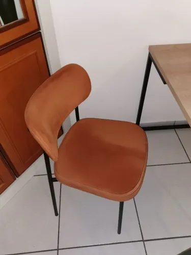 Cadeiras almofadas cor tijolo - exelente estado!!