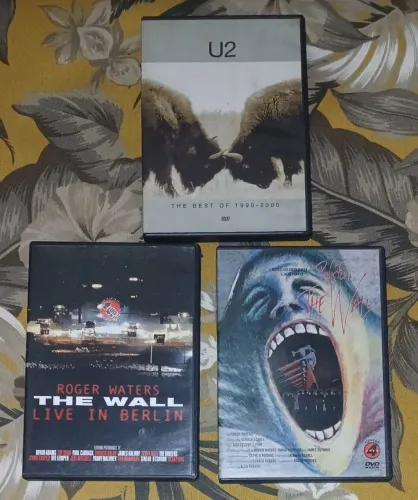Lote de Dvds Rock Internacional: U2, Pink Floyd e Roger Waters (3 Dvds)