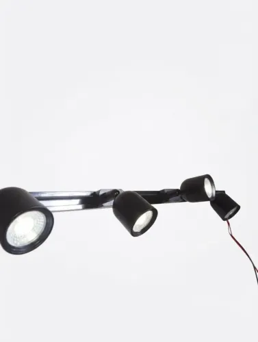 Trilho Eletrificado Preto com 4 Spots LED