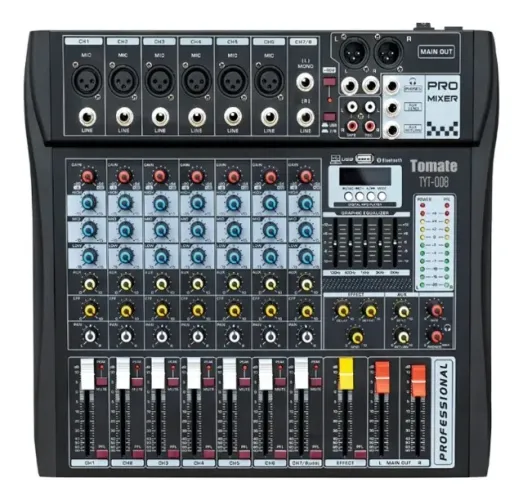 Console Tomate TYT-008 profissional de 8 canais