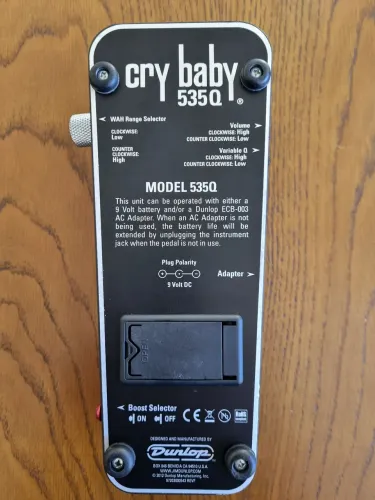Pedal Dunlop Cry Baby 535Q Multi-Wah (Preto) - Excelente Estado