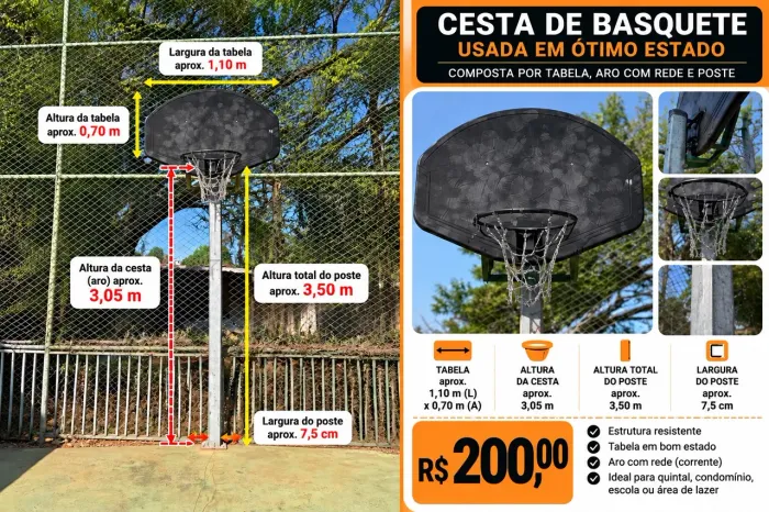Cesta de basquete