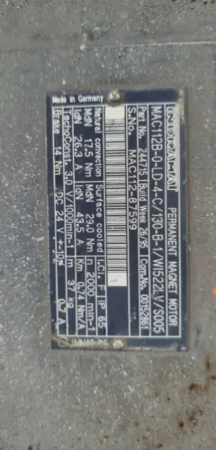 Servomotor Indramat MAC112B (Com Freio de Retenção)
