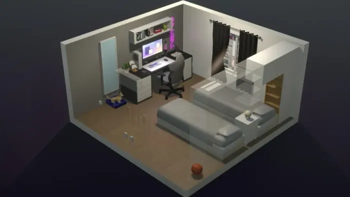 Projeto de Quarto em 3D Personalizado | A partir de R$ 80