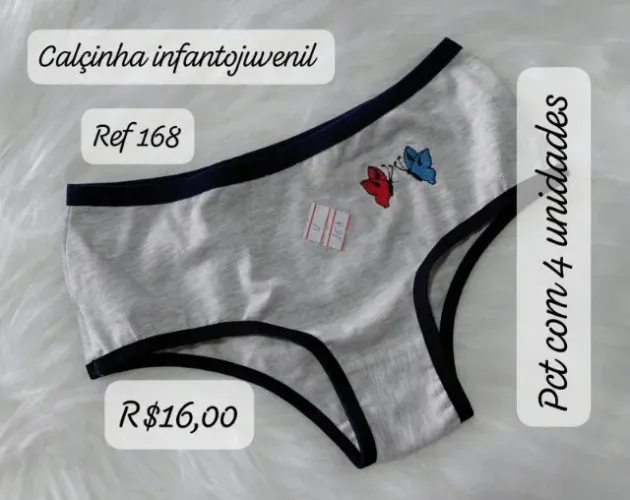 CALCINHA INFANTIL DE ALGODÃO PREÇO PARA REVENDA