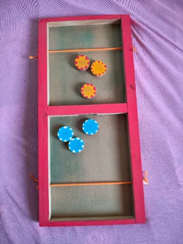 Jogo chute certo em madeira completo