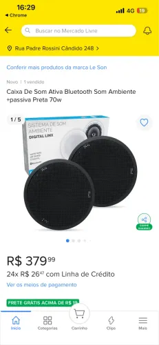 Kit Caixas De Embutir Sistema Som Ambiente Bluetooth Arandela Redonda Le Son