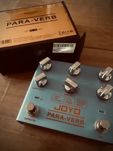 Pedal de Reverb Joyo Para Verb R31 Stereo (Shimmer, Infinite/Freeze com pedal dedicado)
