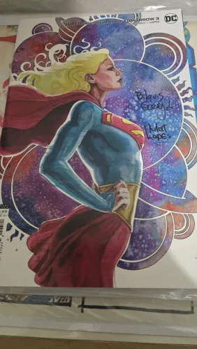 Supergirl woman of tomorrow vol 3 autografado