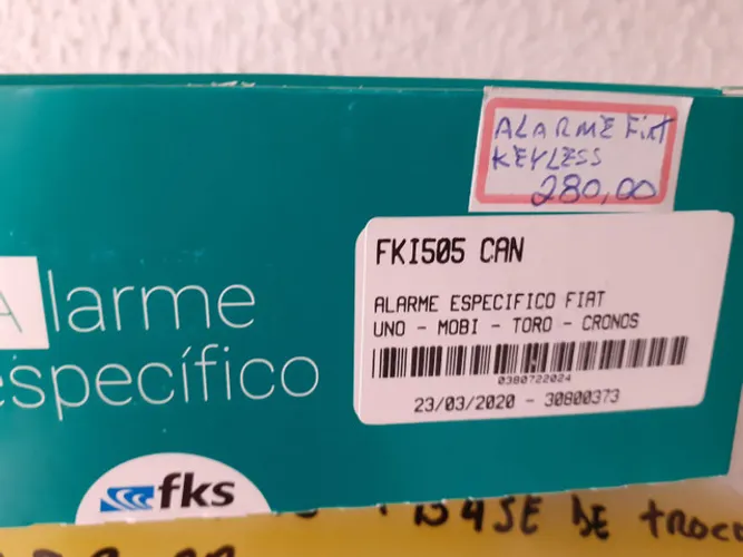 Alarme fks específico Fiat keyless novo com garantia instalado em seu carro