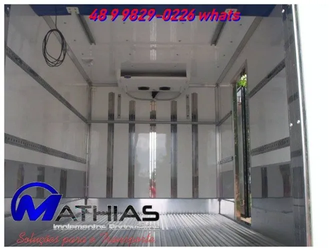 bau camara fria 08 paletes caminhao 3/4 semi novo usado e novo 