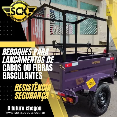 Carretinha Reboque SCXB2 - Lançamento - Fibra óptica