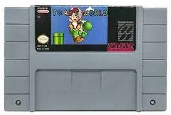 Cartucho Fita Jogo de Super Nintendo : Toad's World