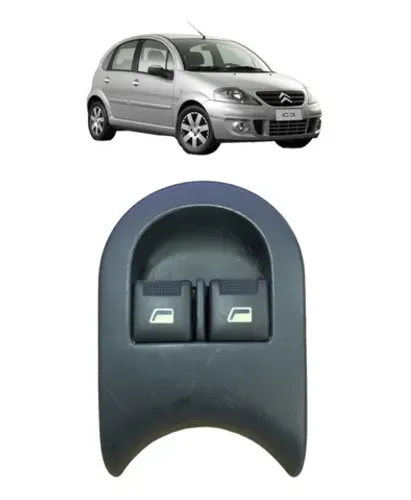 Comando Botão Duplo vidro Elétrico Citroen C3 2012