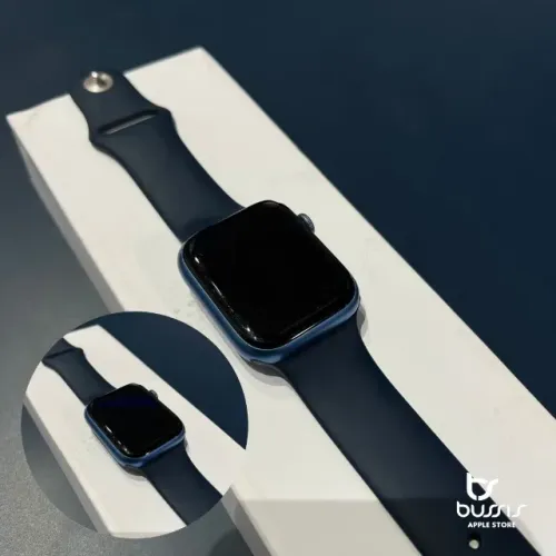 Apple Watch Serie 7 45mm Azul Gps Saude de Bateria 90% | Loja Física |