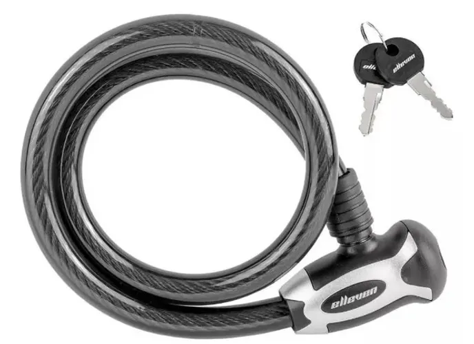 Cadeado Bicicleta Elleven Em Aço 15x80mm Espiral com 2 chaves 6899