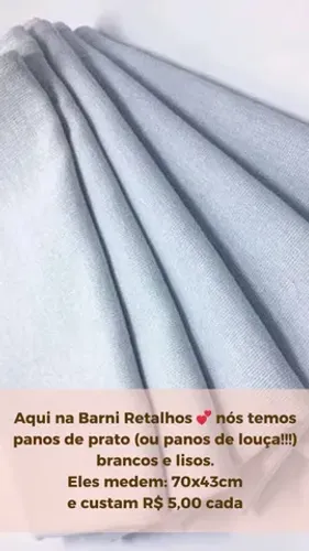 Pano de prato branco 